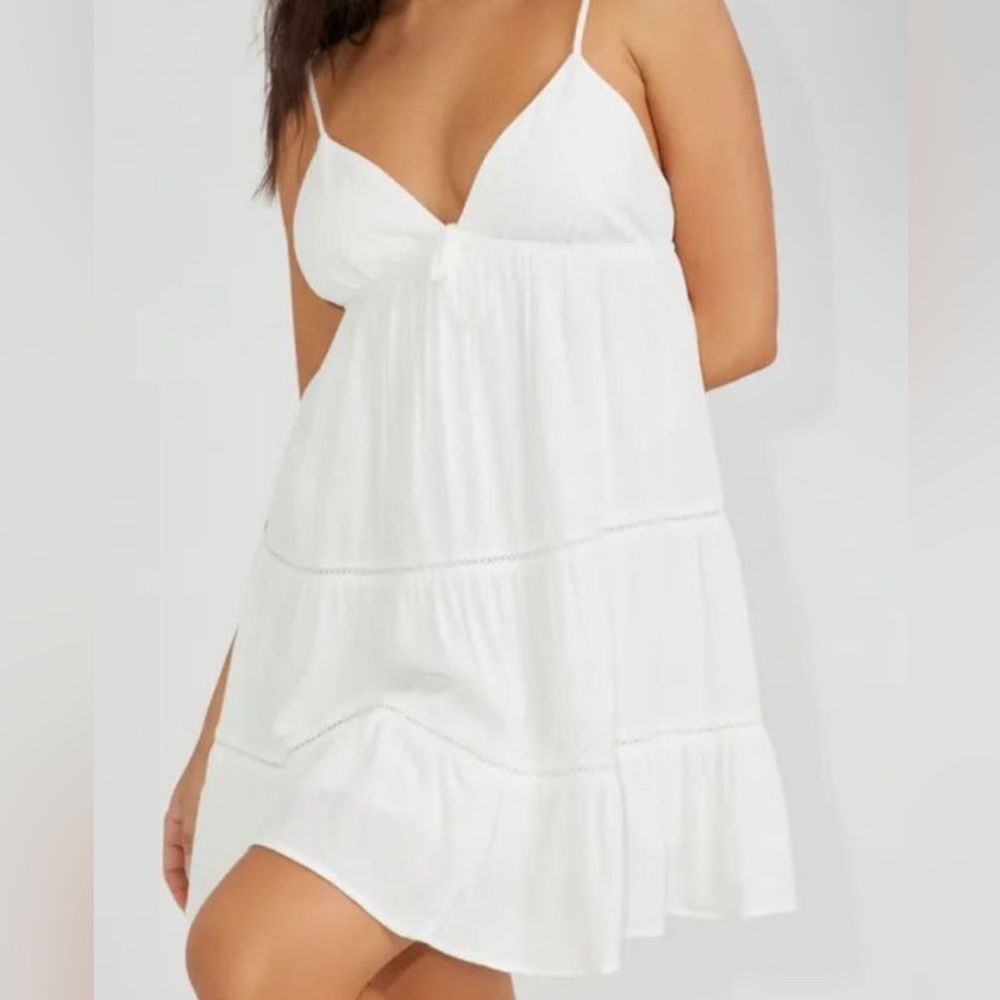 ‼️SOLD‼️ 212. NWT! Forever 21 White Backless Beach Dress or Coverup